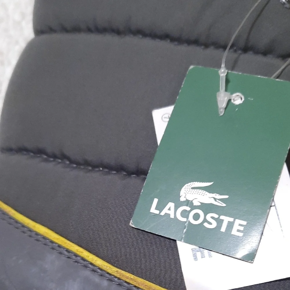 Lacoste Women's Charcoal and Neon Yellow Winter Boots